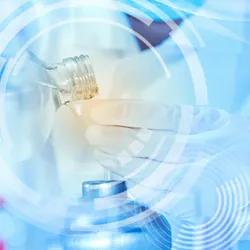 Scientist with equiment laboratory for science concept.

