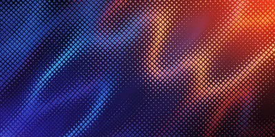 Thermal gradient background representing temperature-induced color transitions in thermochromic pigment systems