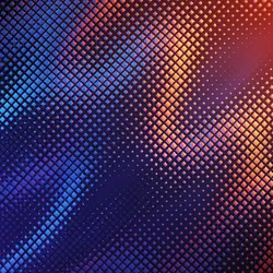 Thermal gradient background representing temperature-induced color transitions in thermochromic pigment systems