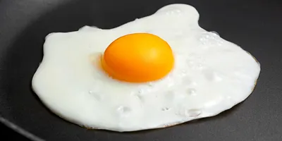 Fried egg in a pan