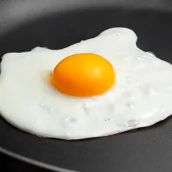 Fried egg in a pan