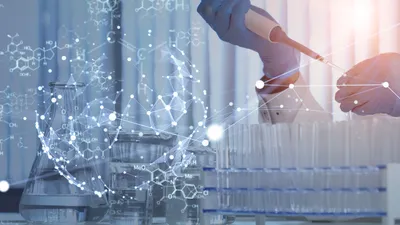 Scientist conducting an experiment with advanced laboratory equipment, representing GC method development.