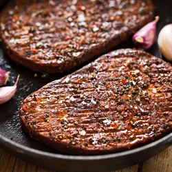 Grilled plant-based meat alternatives, representing end products supported by analytical workflows such as automated capillary electrophoresis.