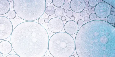 Close-up macro science bubbles