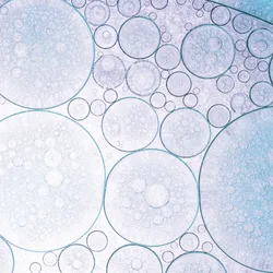 Close-up macro science bubbles