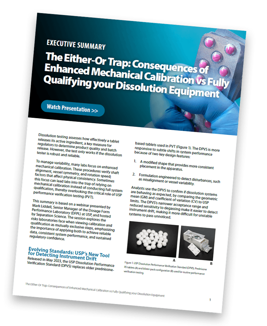 executive summary cover showing surgical glove holding blister pack