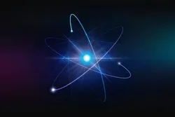Representation of atomic structure illustrating atomic absorption spectroscopy