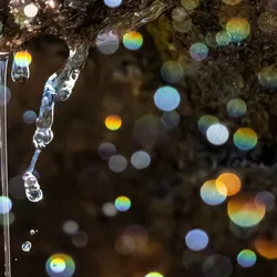 Close-up of a liquid chromatography system with stainless steel tubing and subtle chromatogram overlay, symbolizing precise separation of ultra-short PFAS compounds.