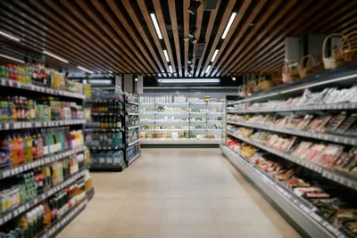 A grocery store aisle displaying various food products, reflecting the importance of GC-SCD for ensuring flavor stability during food reformulation.