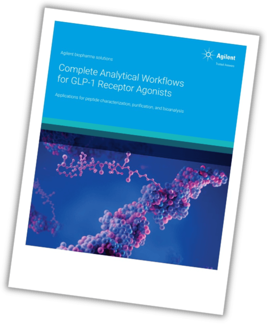 eBook cover on analytical workflows for GLP-1 receptor agonists