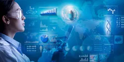 Scientist reviewing analytical data for 21 CFR Part 11 compliance