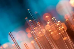 Close-up of capillary tubes for microflow LC applications