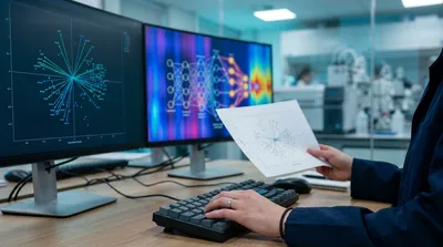 Analytical scientist comparing PLS and machine learning model outputs for a spectroscopic dataset, illustrating the chemometrics vs machine learning choice  