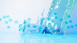 Molecular structure of water reflecting ultrapure quality testing