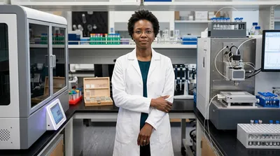 A core facility scientist stands between a multiplexed imaging instrument and a mass spectrometer, weighing the two approaches.