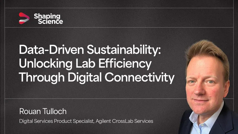 Rouan Tulloch discussing digital connectivity in laboratories