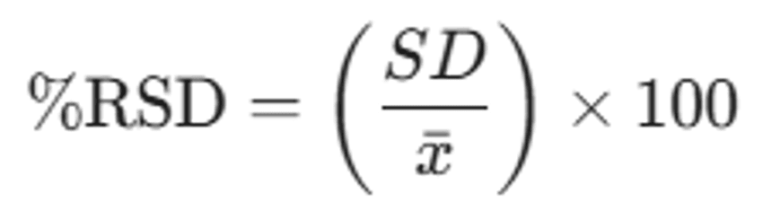 %RSD formula %RSD formula