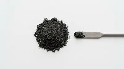 Black mass sample used in black mass analysis.
