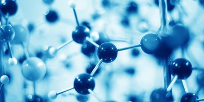 close up of Molecular structure model

